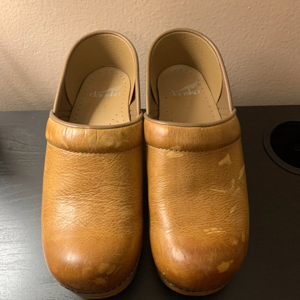 Dansko Tan Clogs